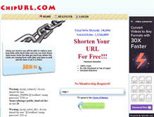 Tablet Screenshot of chipurl.com